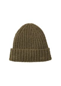 Tom Tailor Damen Beanie mit REPREVE®, grün, Uni, Gr. ONESIZE