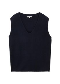 Tom Tailor Damen Pullunder, blau, Melange Optik, Gr. M