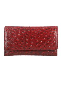 ShopLC 100% geprägtem Leder RFID-geschützte Brieftasche 18x10cm rot