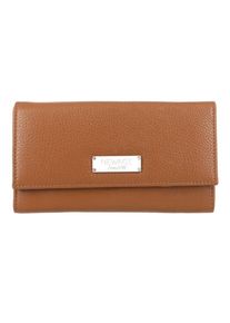 ShopLC Moderne Geldbörse aus 100% echtem Leder mit RFID Schutz 18.5x10cm Braun