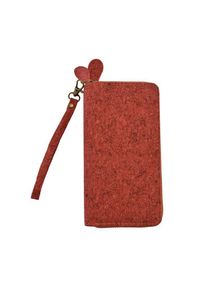 ShopLC Kork-Brieftasche mit RFID Schutz Größe 19x4x10 cm Korall