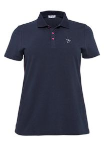 Große Größen Poloshirt Gr. 48/50 blau von sheego für Damen