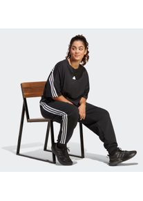 adidas Sportswear Große Größen Sporthose Gr. 56/58 schwarz gestreift für Damen