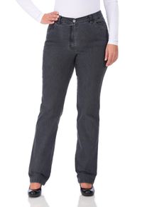 KjBRAND Große Größen Jeans in Quer-Stretch-Qualität, mit Komfortbund Gr. 56 grau für Damen