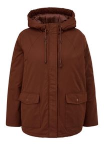 TRIANGLE Große Größen Outdoorjacke mit verdecktem Reißverschluss Gr. 50 braun für Damen