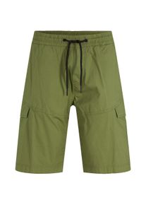Tom Tailor Denim Herren Cargoshorts mit aufgesetzten Taschen, grün, Gr. XL