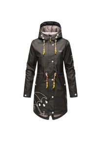 Navahoo Damen Funktions Jacke Regen Mantel Outdoor Parka Wasserdicht mit Kapuze Dancing Umbrella