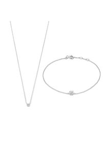 Isabel Bernard Halskette - Cadeau D'Isabel Collier And Bracelet Giftset - in silber - Halskette für Damen