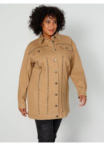 Blazer mit Stickerei im Rückteil Angel of Style Eiskaffee