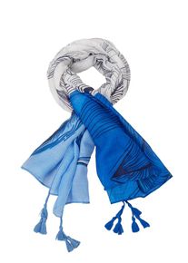 s.Oliver RED LABEL, Damen Schal, Blau / Hellblau