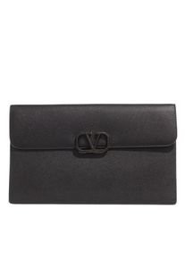 Valentino Garavani Kleine Handtaschen - Large Flat Pouch V Logo - in schwarz - Kleine Handtaschen für Damen