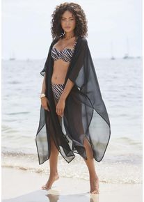 Lascana Chiffontunika schwarz Gr. 1 für Damen. Figurumspielend. Nachhaltig.