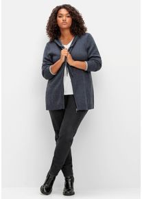 Große Größen Skinny Thermojeans mit Schlupfbund, innen angeraut Gr. 56 schwarz von sheego für Damen