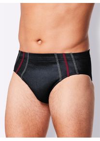 King´S Club KINGS CLUB Herren Slip, Gr. 6, schwarz-weiß, 100% Baumwolle, Unterhosen