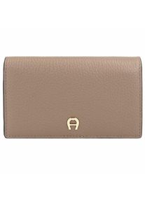 Aigner Delia Geldbörse RFID Schutz Leder 13 cm taupe