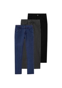 Yigga 3 Jungen Skinny-Jeans mit verstellbarem Bund