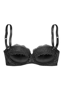 Lascana Große Größen Balconnet-BH Gr. 80E schwarz für Damen