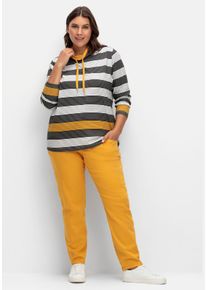 Große Größen Schmale Jeans aus Baumwollstretch Gr. 40 braun von sheego für Damen