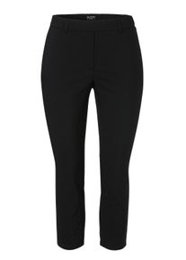 Via Appia Due Große Größen Schmale 7/8-Hose aus Bengalin, mit Strass am Saum Gr. 50 schwarz für Damen