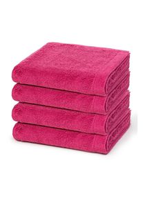 Cawö Cawö Handtuchset 4-teilig Damen Baumwolle, pink