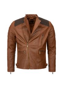 Rock Creek Lederjacke Biker-Style Regular Fit