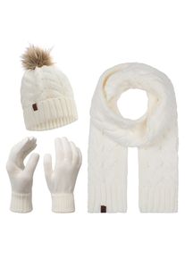Rock Creek Schal Mütze Handschuhe Set Winterset