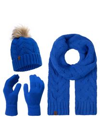 Rock Creek Schal Mütze Handschuhe Set Winterset