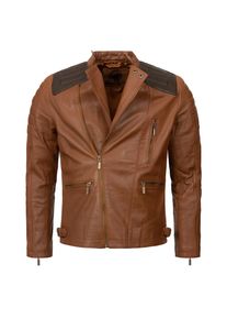 Rock Creek Lederjacke Biker-Style Regular Fit