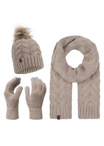 Rock Creek Schal Mütze Handschuhe Set Winterset