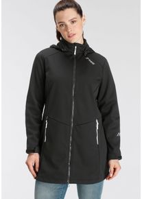 Maier Sports Große Größen Softshellparka Gr. 42 schwarz für Damen