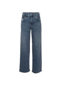 Thule Straight-Jeans HERRLICHER "Brooke Straight Recycled" Gr. 27, Länge 32, blau (harborblu) Damen Jeans Gerade