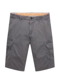 Tom Tailor Herren Cargo Shorts, grau, Uni, Gr. 31