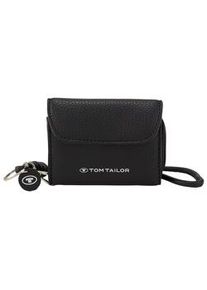 Tom Tailor Damen Hanny Portemonnaie mit Schlüsselanhänger, schwarz, Logo Print, Gr. ONESIZE