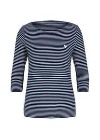 Tom Tailor Damen Gestreiftes Shirt, blau, Streifenmuster, Gr. XL