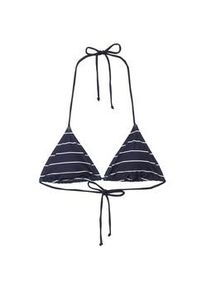 Tom Tailor Damen Gestreiftes Bikini-Top, blau, Streifenmuster, Gr. 36