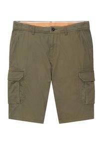 Tom Tailor Herren Cargo Shorts, grün, Uni, Gr. 30