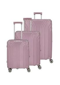 Travelite Elvaa Kofferset L/M/S 4 Rollen - Pink