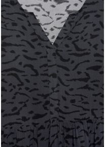 Lascana Damen Maxikleid in grau-schwarz-bedruckt ,Größe 40, Witt Weiden, 100% Viskose