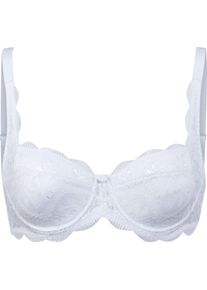 SuSa Damen Dirndl-BH mit Bügel in weiß ,Größe 95F, Witt Weiden, 59% Polyamid, 37% Baumwolle, 4% Elasthan