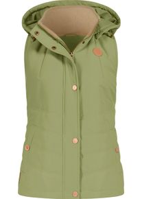 Damen Steppweste in schilf ,Größe 54, WITT Weiden, 100% Polyester. Einsatz: 100% Polyester. Wattierung: 100% Polyester