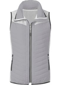 Damen Steppweste in steingrau-meliert ,Größe 48, WITT Weiden, 100% Polyester