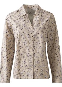 Damen Bluse in beige-bedruckt ,Größe 54, WITT Weiden, 100% Baumwolle