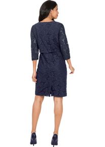 Damen Spitzenkleid in marine ,Größe 52, WITT Weiden, 70% Baumwolle, 30% Polyamid
