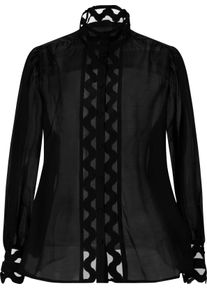 Damen Bluse in schwarz ,Größe 50, WITT Weiden, 80% Lyocell, 20% Polyamid