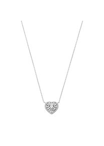 Michael Kors Halskette - Tapered Baguette Heart Pendant Necklace - in silber - Halskette für Damen