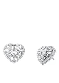 Michael Kors Ohrringe - Tapered Baguette Heart Stud Earrings - in silber - Ohrringe für Damen