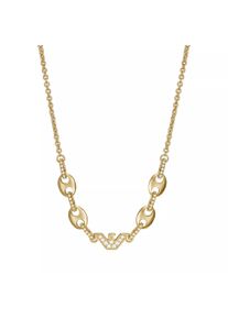 Emporio Armani Halskette - Brass Station Necklace - in gold - Halskette für Damen
