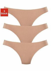 Lascana String 'aus hochwertiger Modal-Qualität' beige Gr. 44/46 für Damen. Körpernah. Nachhaltig.