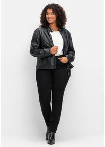 Große Größen Skinny Stretch-Jeans mit Bodyforming-Effekt Gr. 58 schwarz von sheego für Damen