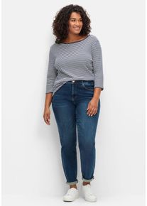Große Größen Skinny Stretch-Jeans mit Bodyforming-Effekt Gr. 88 blau von sheego für Damen